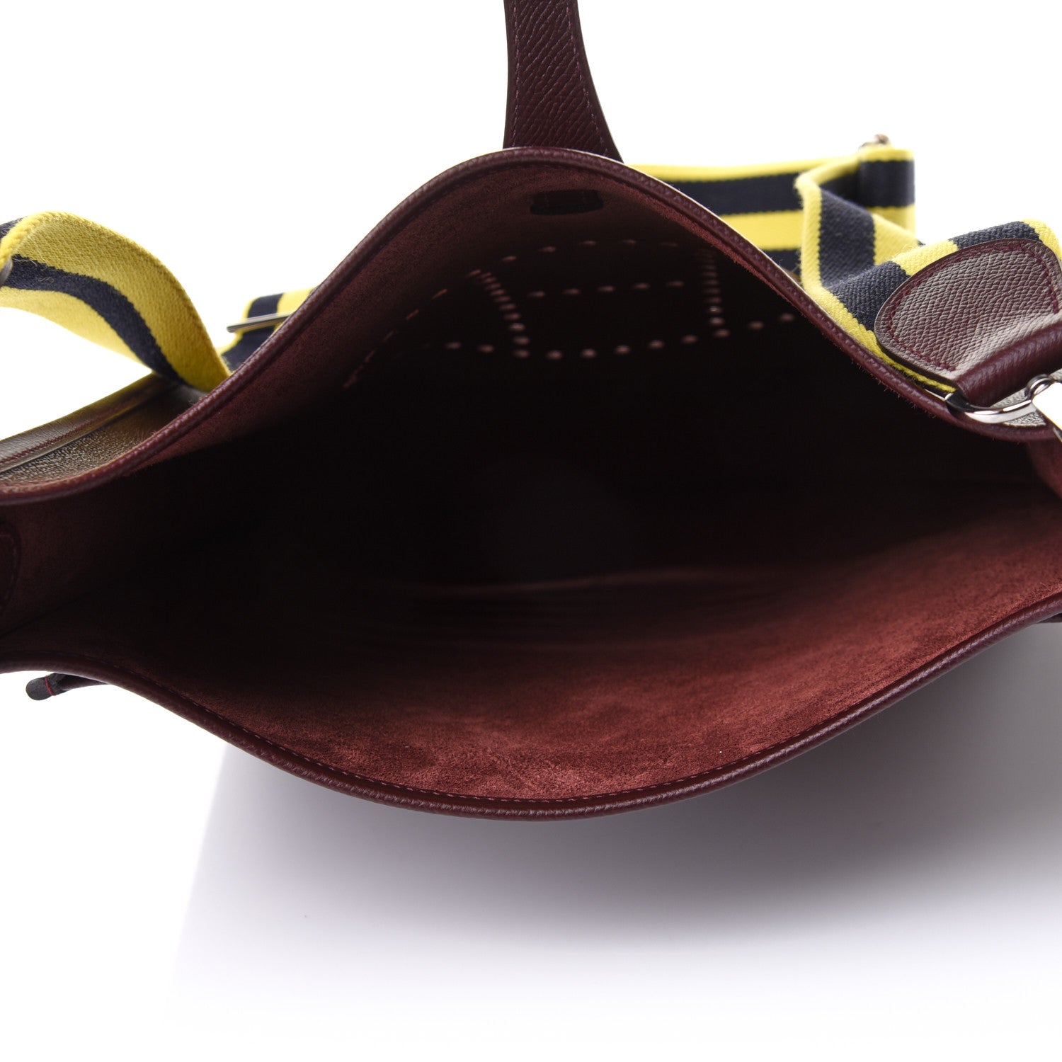 Hermes Epsom Amazone Evelyne III PM Bordeaux Lime 5 of 10