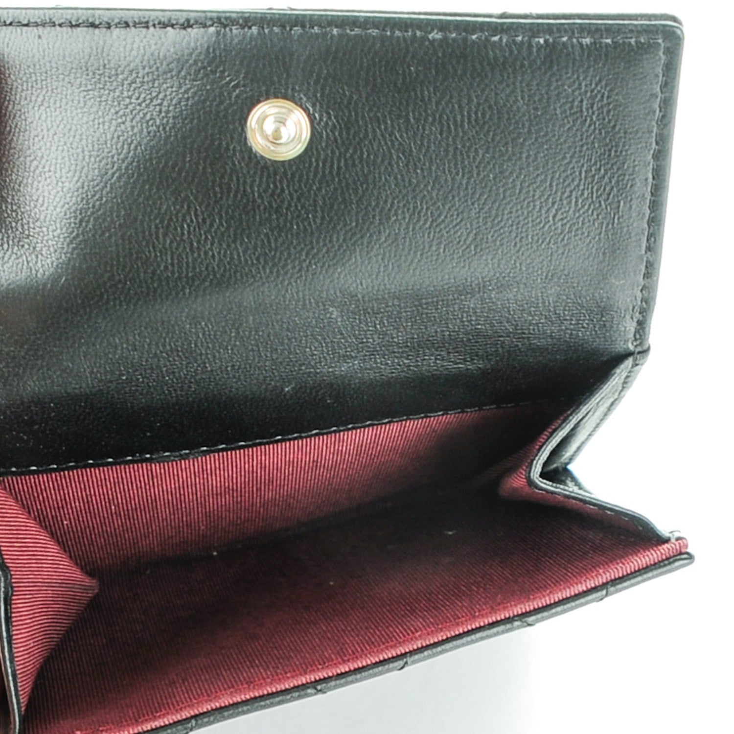 Chanel Lambskin Quilted Compact French Flap Wallet Black 6 of 9