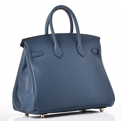 Hermes Swift Birkin 25 Bleu Agate 3 of 33