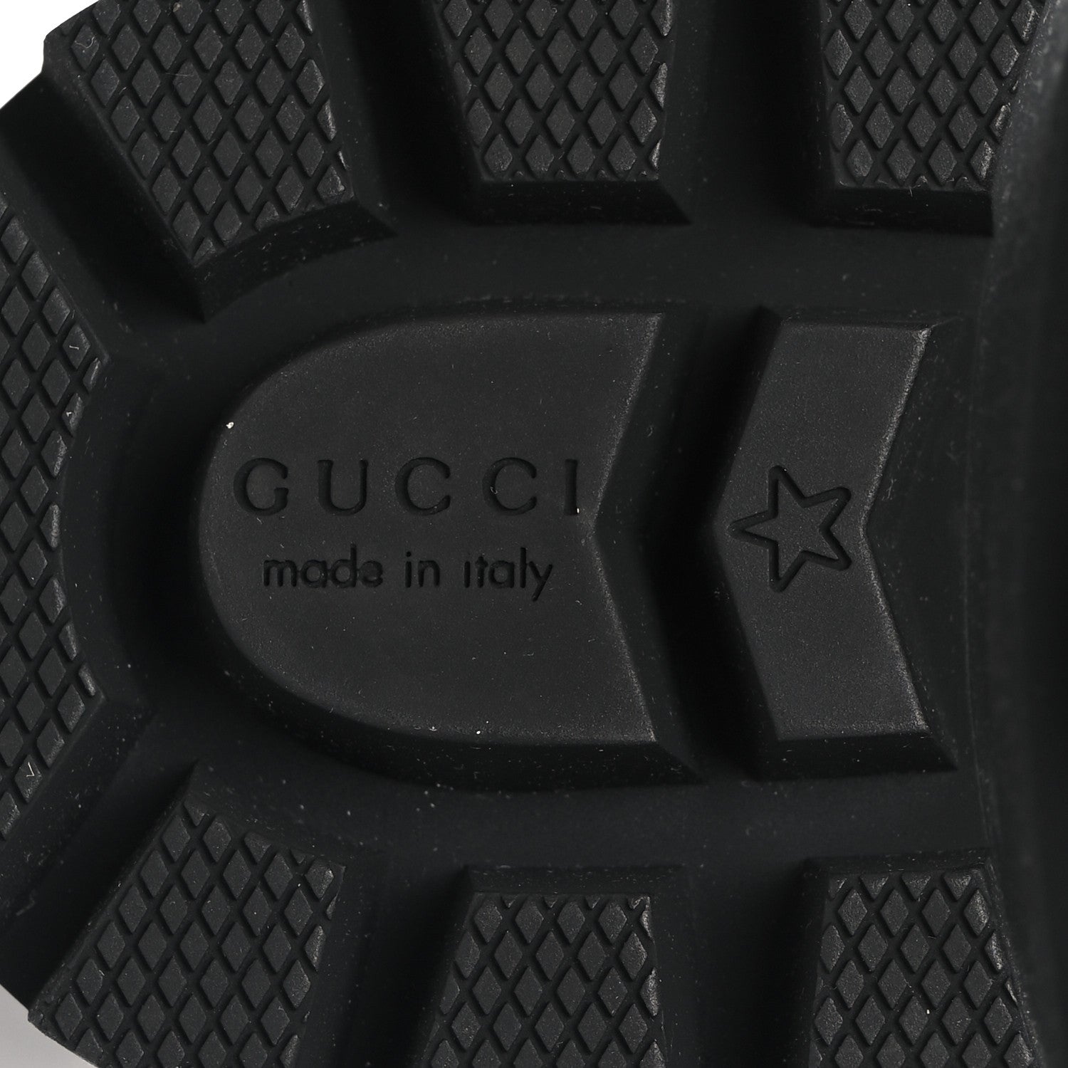 Gucci Calfskin Sylvie Web Lace Up Combat Boots 35 Black 8 of 10