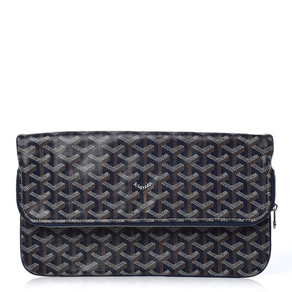 Goyard Goyardine Sainte Marie Soft Clutch Navy 1 of 8