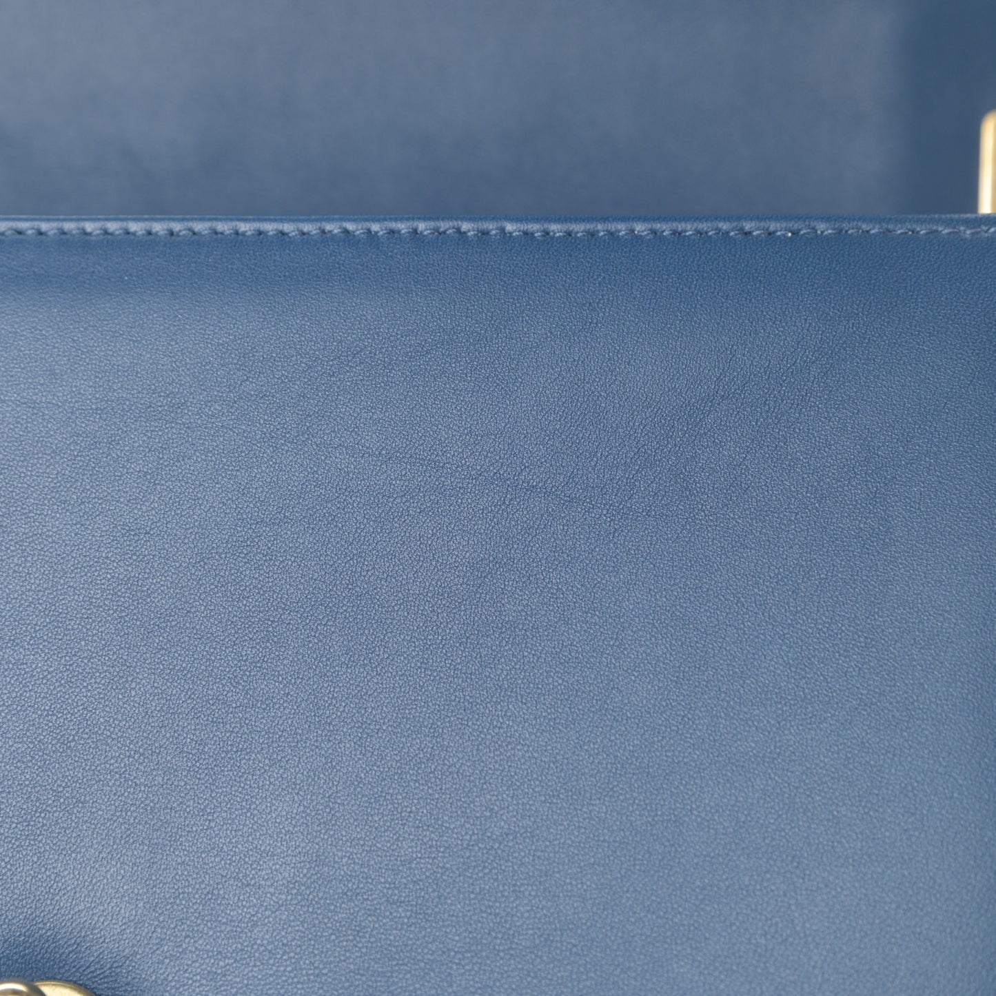 Lambskin Quilted Medium Boy Flap Blue