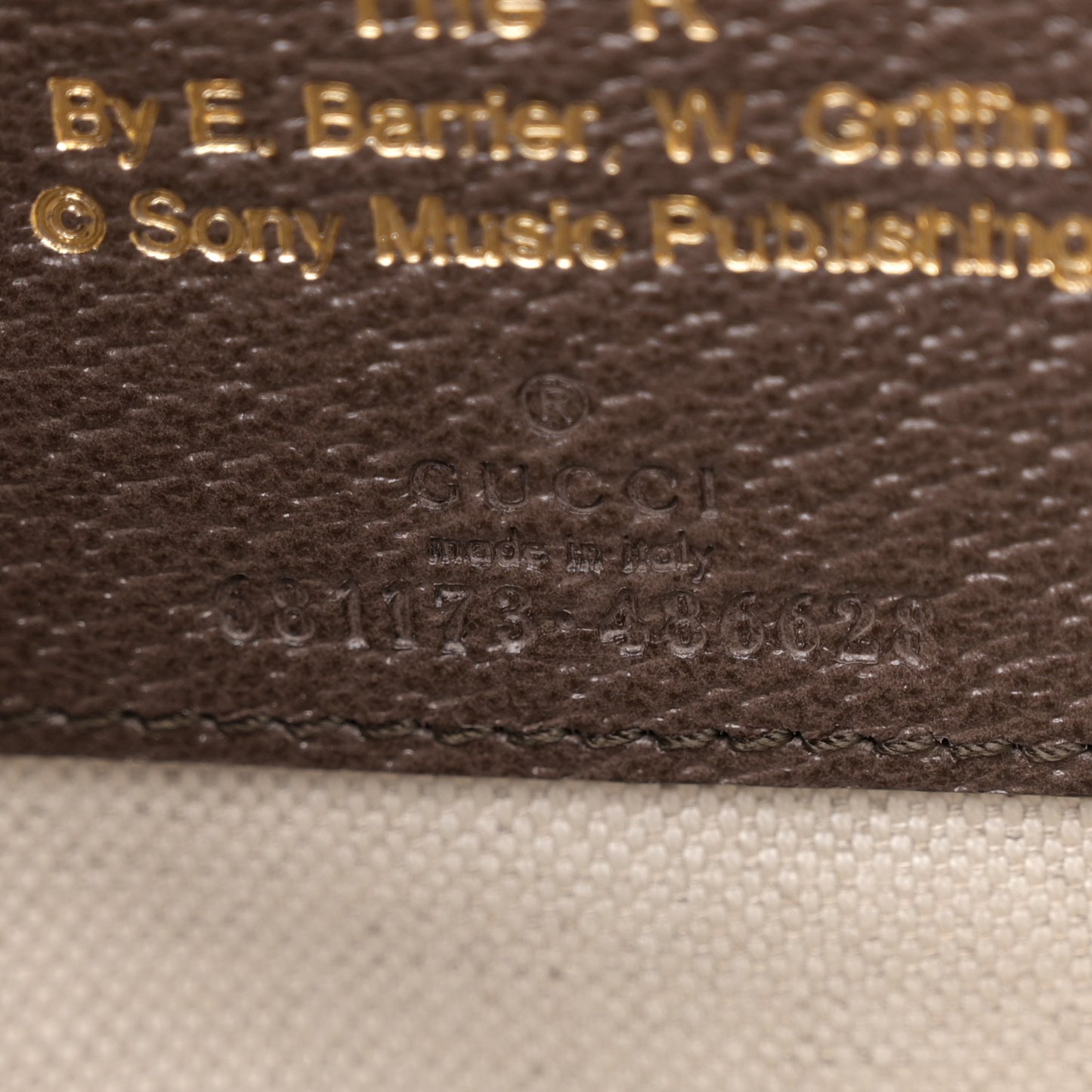 Canvas Calfskin 100 Centennial Music Medium Bamboo 1947 Top Handle Bag Multicolor