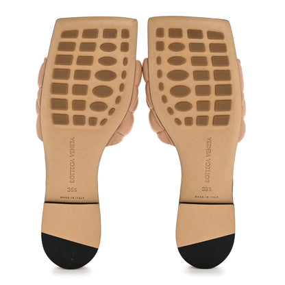 Bottega Veneta Nappa Matelasse Padded Flat Sandals 36.5 Tan 6 of 9