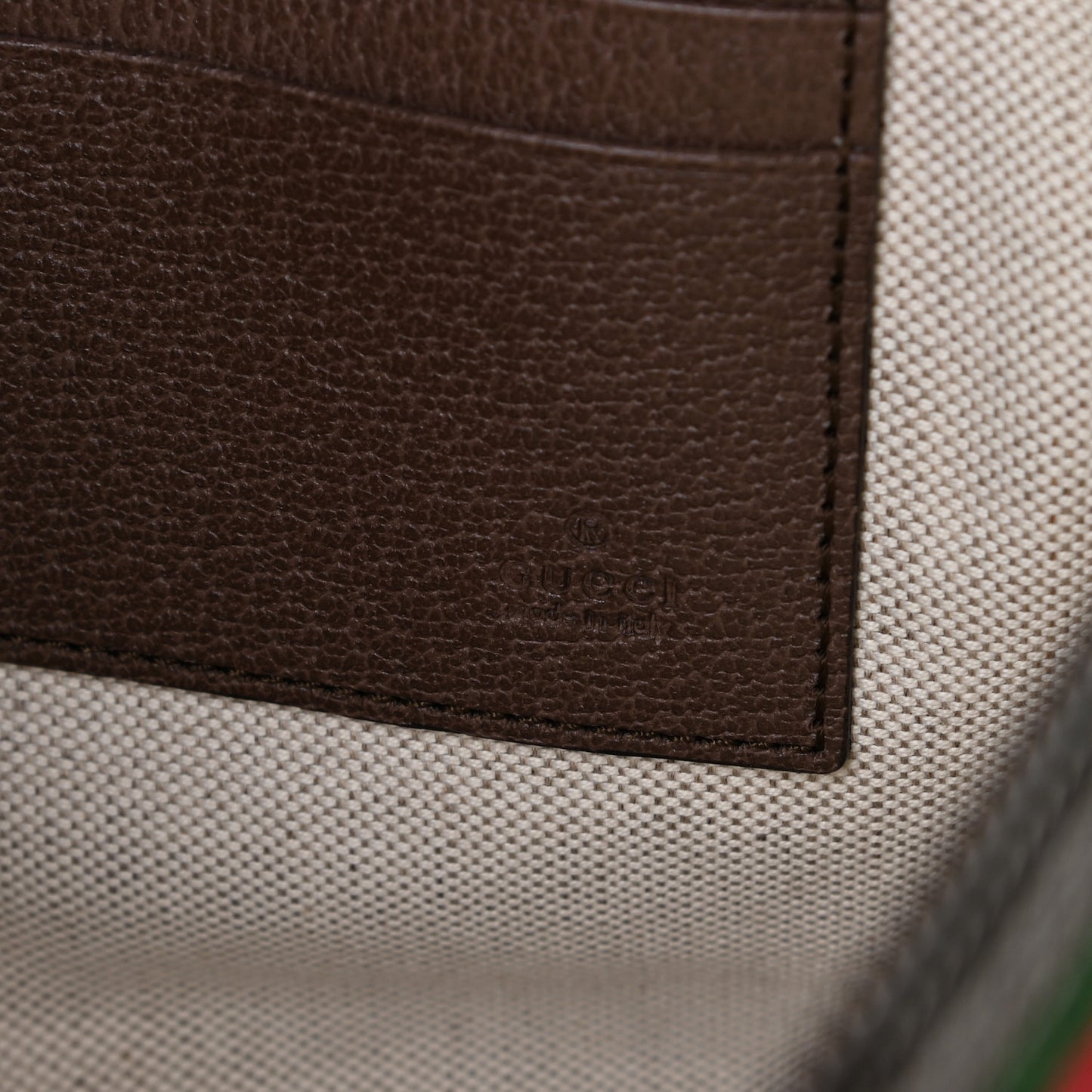 GG Supreme Monogram Web Small Ophidia Documents Holder Beige New Acero
