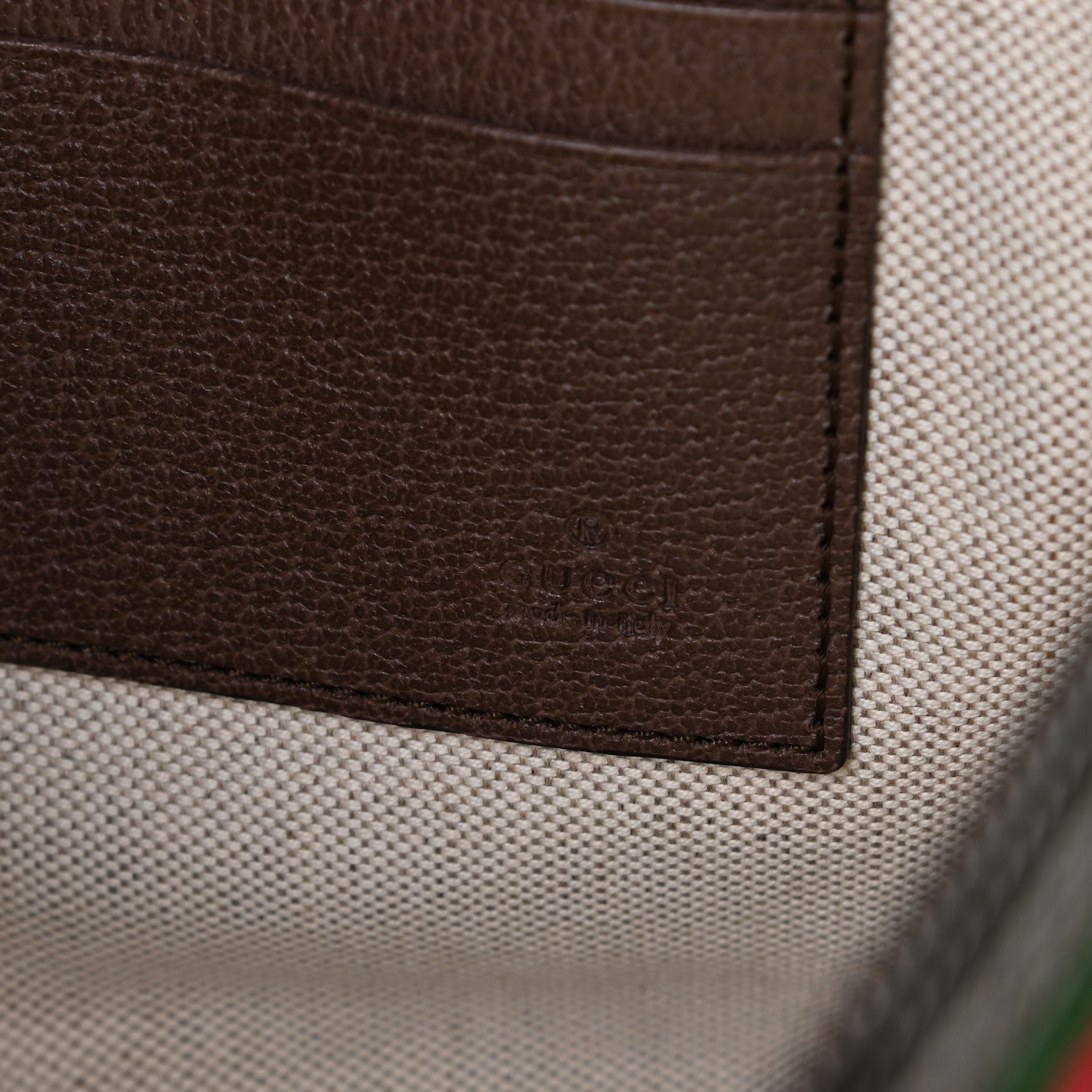 Gucci GG Supreme Monogram Web Small Ophidia Documents Holder Beige New Acero 5 of 7