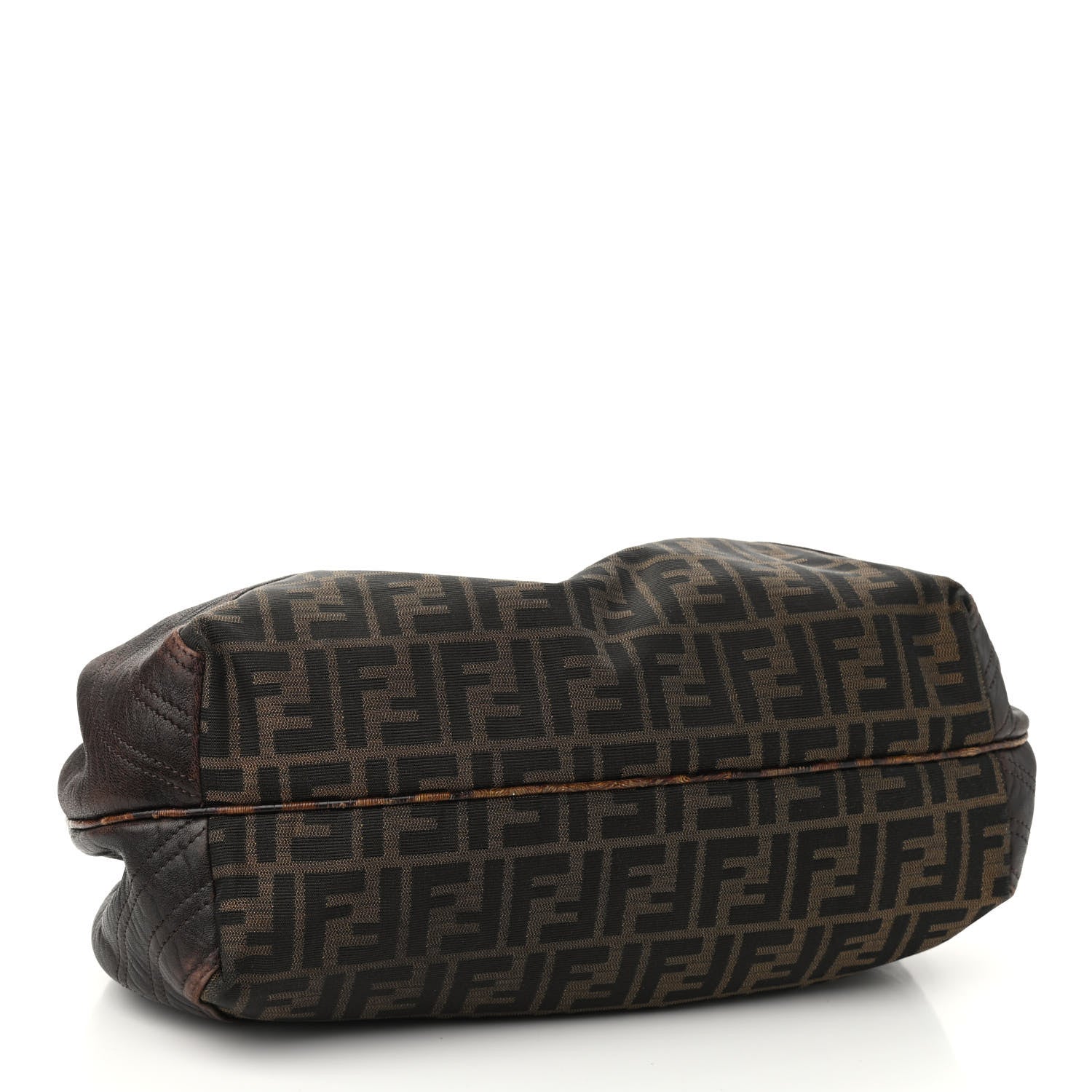 Fendi Zucca Nappa Nuvolata Vitello Tortuga Spy Tobacco Moro 4 of 14