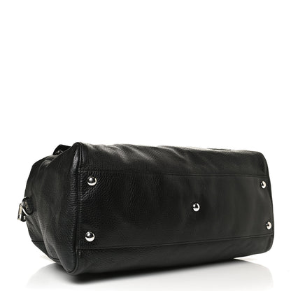 Gucci Pebbled Calfskin Soho Carry On Duffle Black 4 of 15