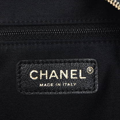 Chanel Lambskin Large Girl Bag Black Beige 6 of 7