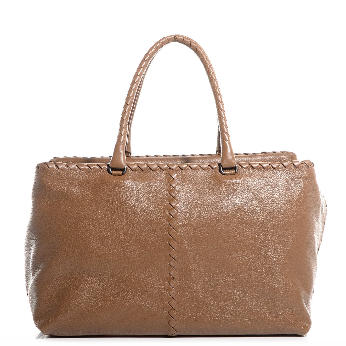 Cervo Intrecciato Brick Tote Chene