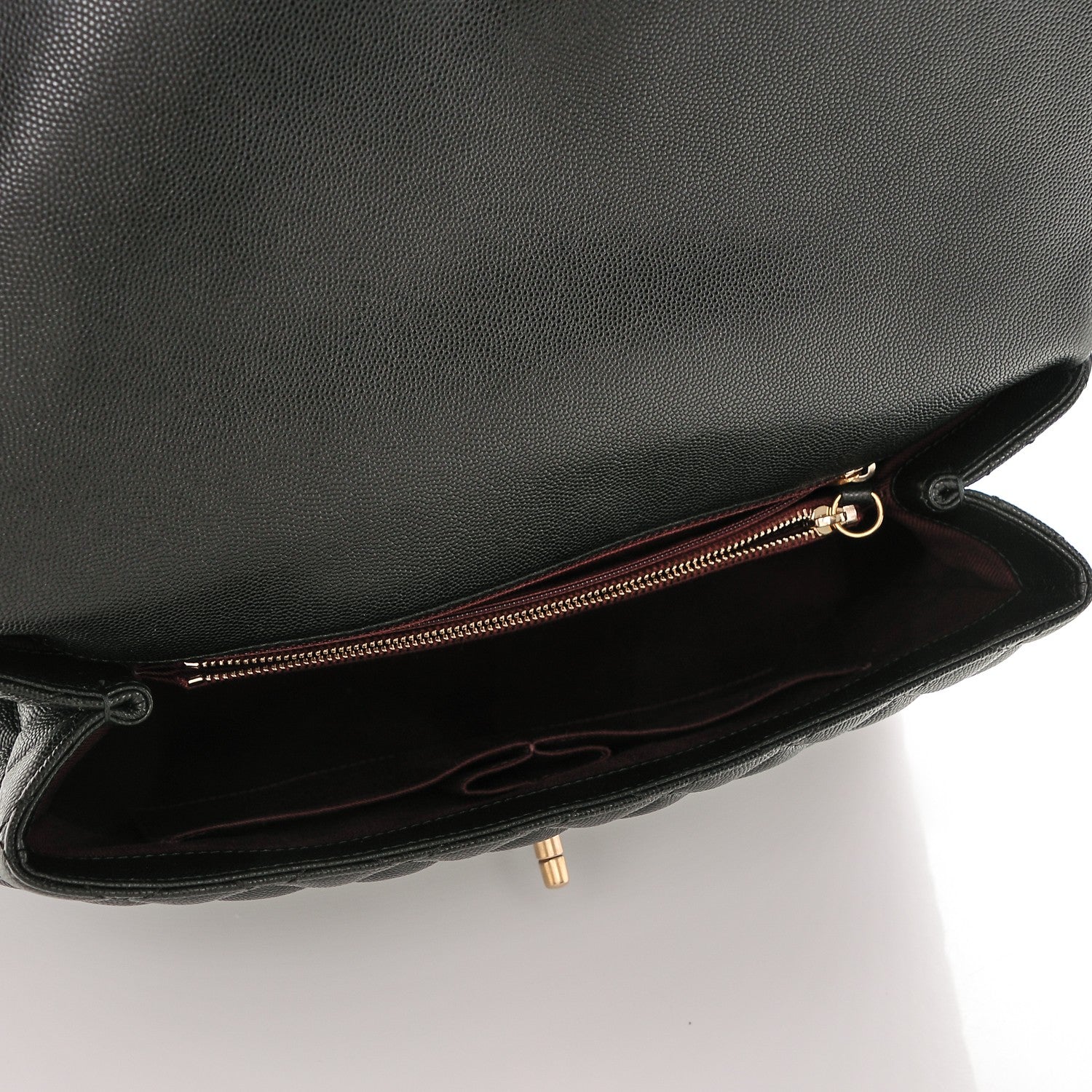Chanel Caviar Quilted Medium Coco Handle Flap Black 5 of 7