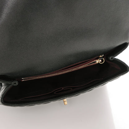 Chanel Caviar Quilted Medium Coco Handle Flap Black 5 of 7
