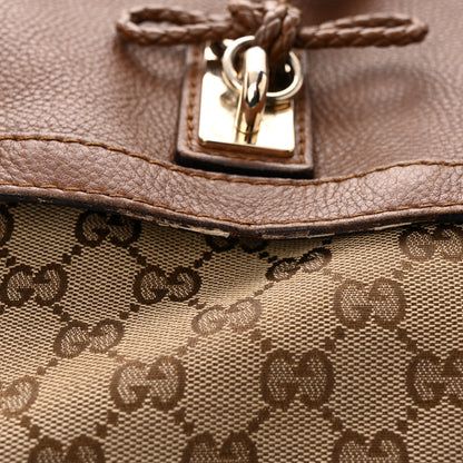 Gucci Monogram Calfskin Medium Bella Flap Bag Brown 18 of 19