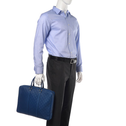 Louis Vuitton Damier Infini Porte-Documents Voyage Neptune 2 of 9
