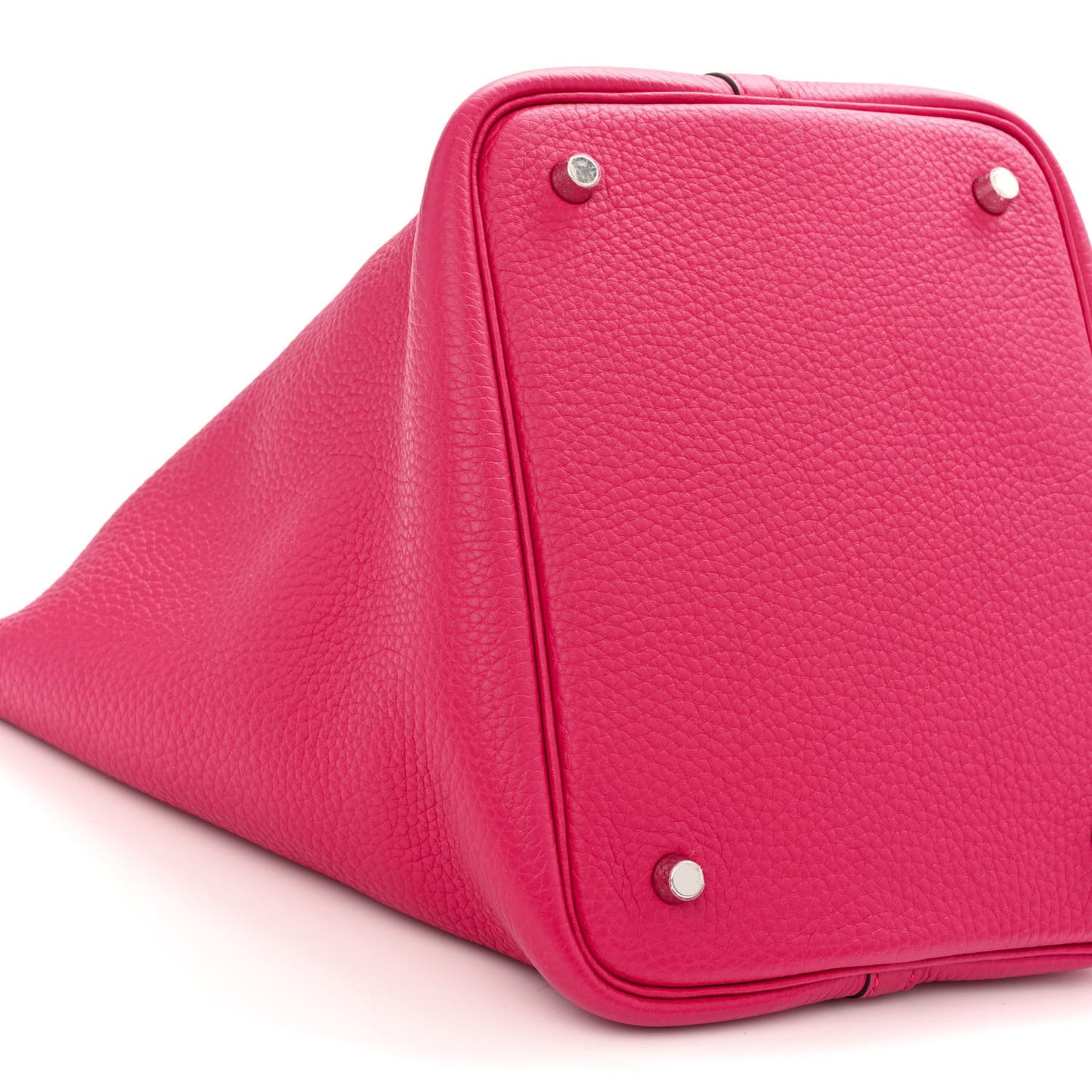 Taurillon Clemence Swift Eclat Picotin Lock 22 MM Framboise Rouge Sellier