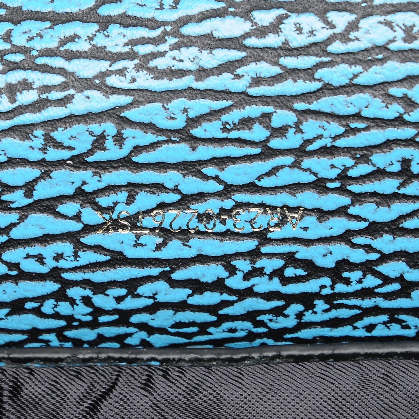 3.1 Textured Calfskin Mini Pashli Satchel Turquoise Black