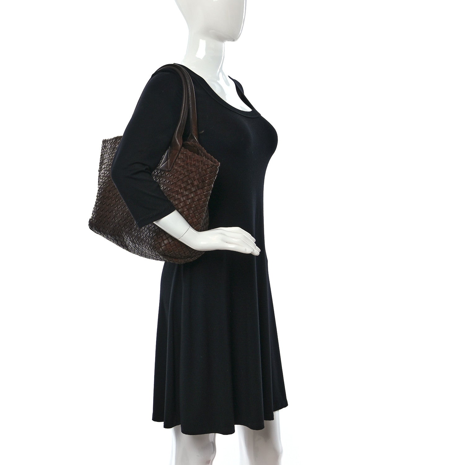 Bottega Veneta Nappa Intrecciato Mini Cabat Ebano 2 of 12
