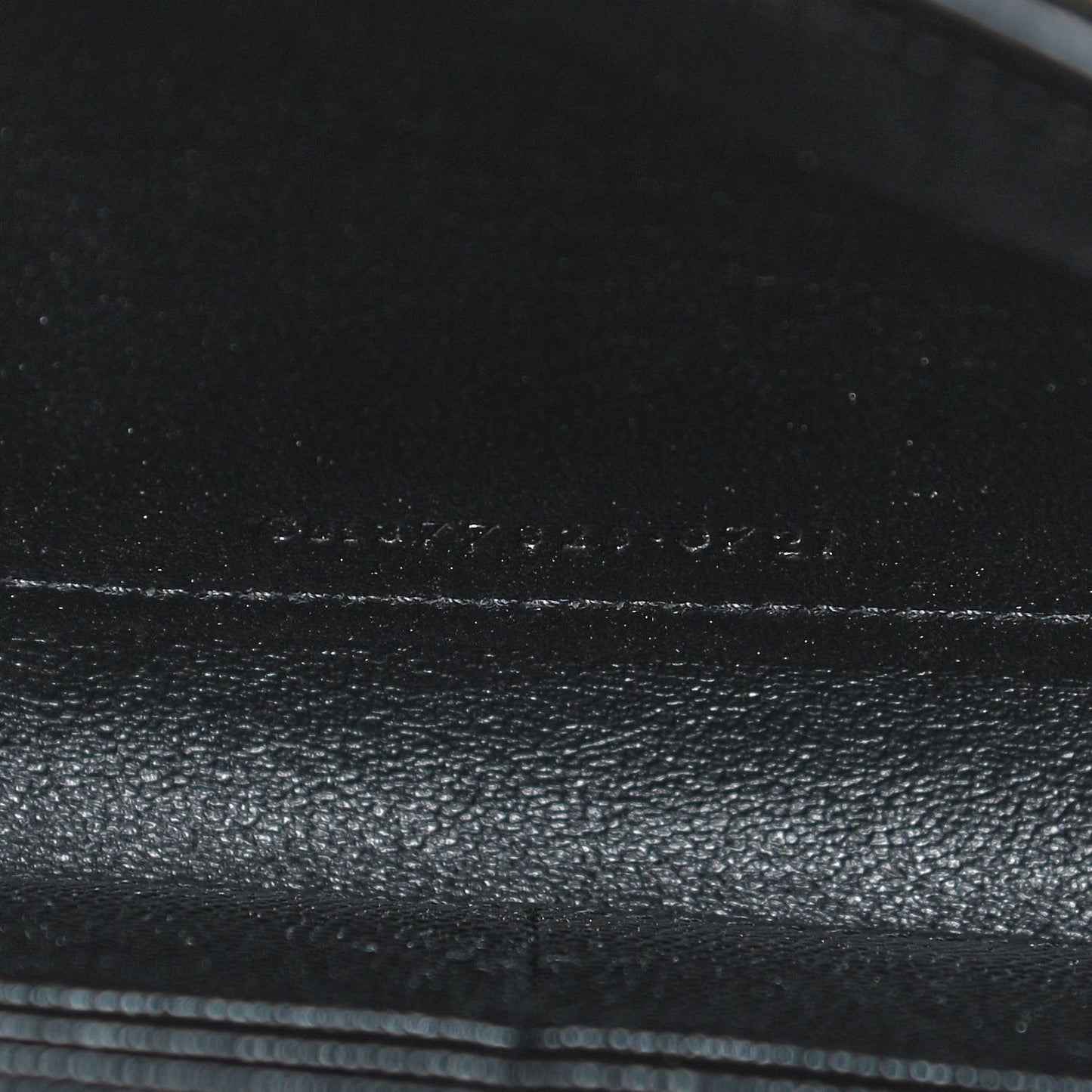 Grain De Poudre Matelasse Chevron Monogram Chain Wallet Black