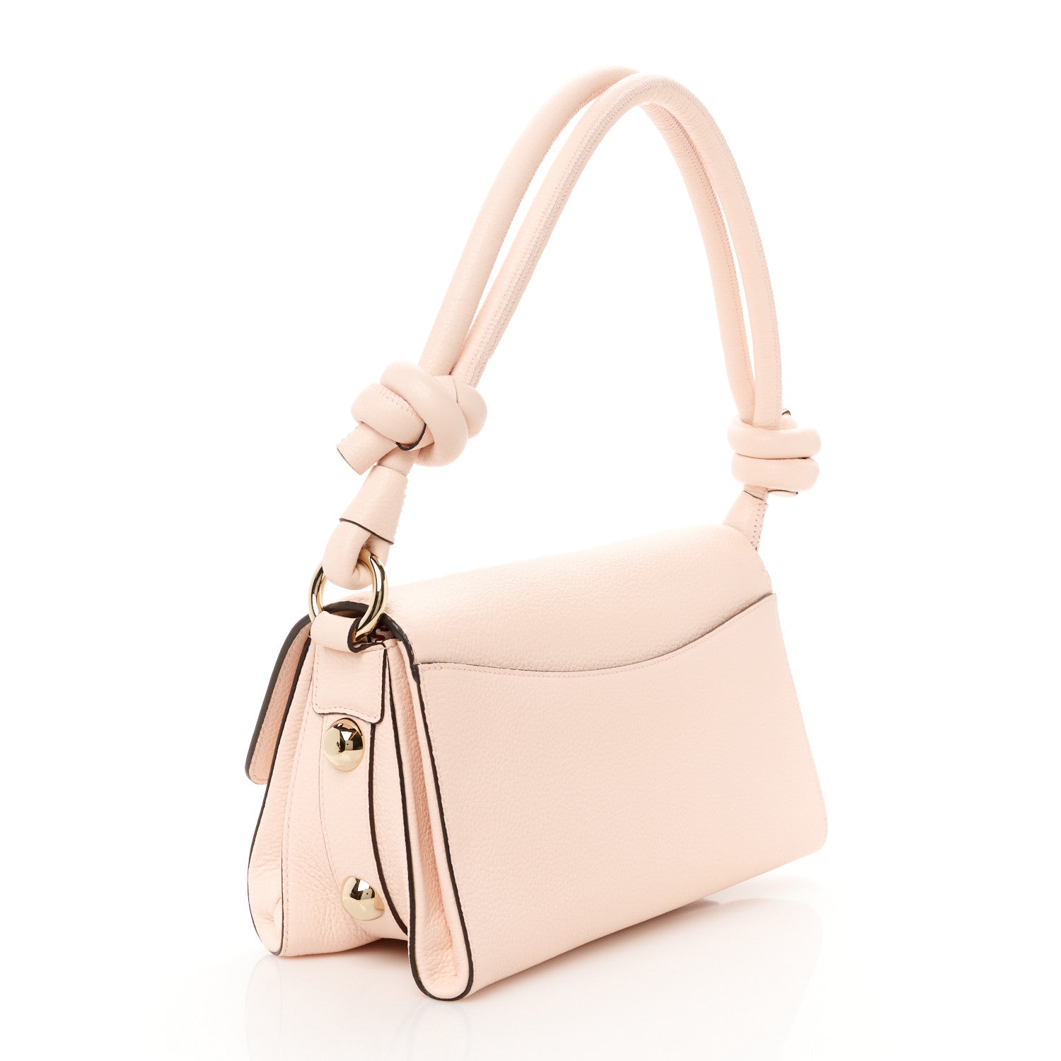 Salvatore Ferragamo Calfskin Glam Shoulder Bag Pink Lemonade 3 of 9