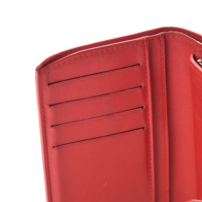 Louis Vuitton Vernis French Purse Wallet Red 8 of 14
