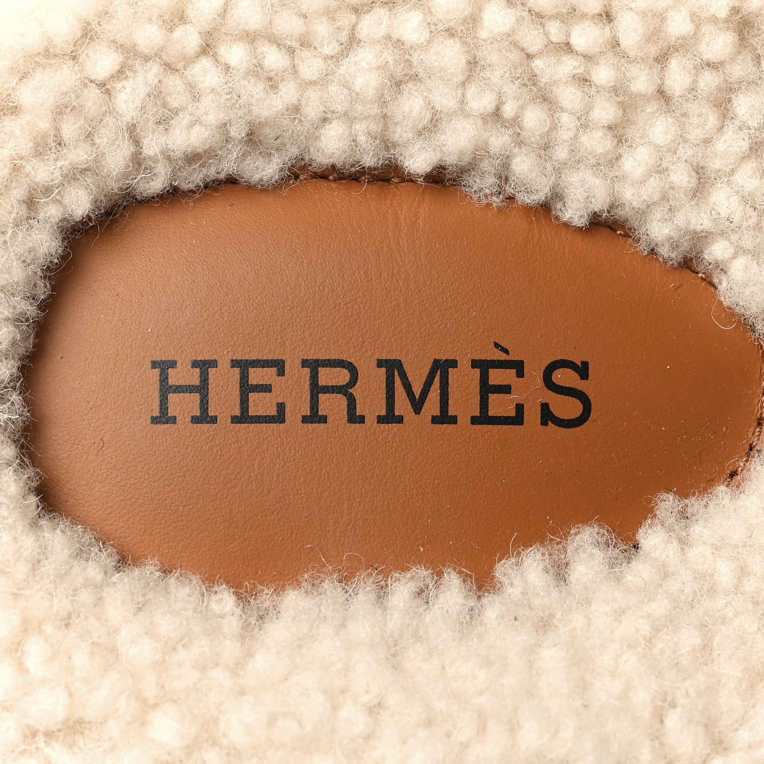 Hermes Suede Goatskin Woolskin Womens Chypre Sandals 36 Naturel Ecru 7 of 8