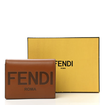 Fendi Vitello King Tamponato Logo Embossed Wallet Cuoio 8 of 8