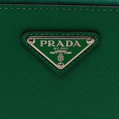Prada Saffiano Travel Medium Brique Crossbody Bag Mango 6 of 12