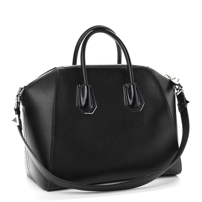 Givenchy Sugar Goatskin Kenya Metal Medium Antigona Black 3 of 13