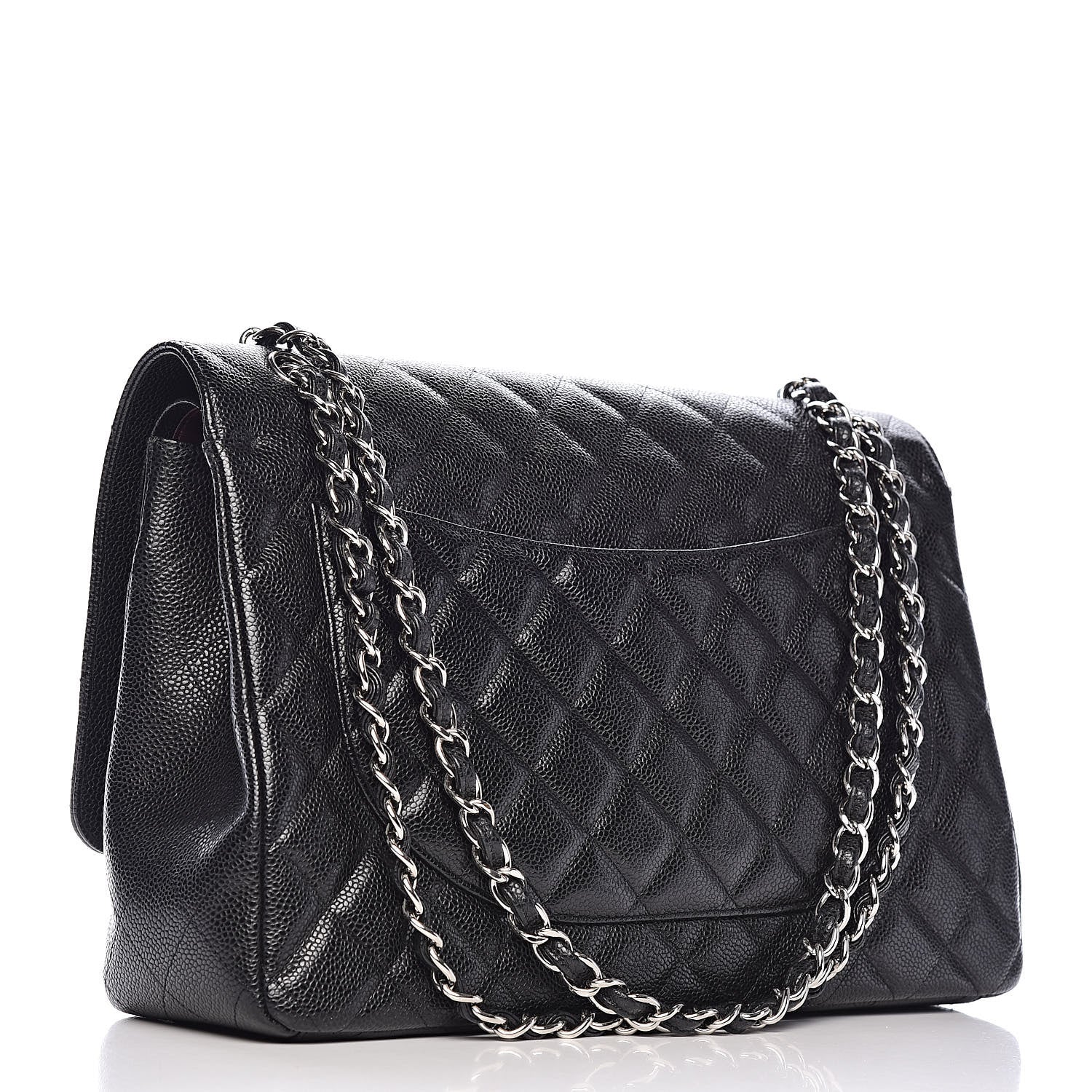 Chanel Caviar Quilted Maxi Double Flap Black 3 of 11