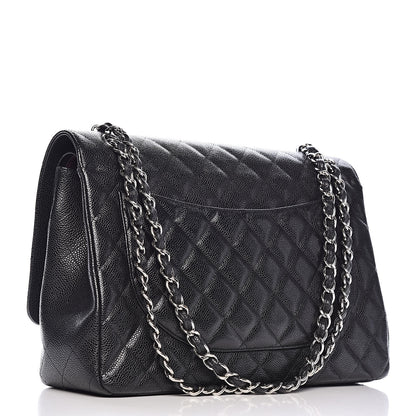 Chanel Caviar Quilted Maxi Double Flap Black 3 of 11