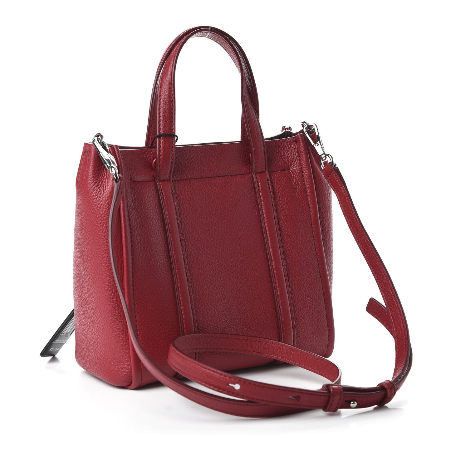 Grained Calfskin The Tag 21 Tote Cranberry