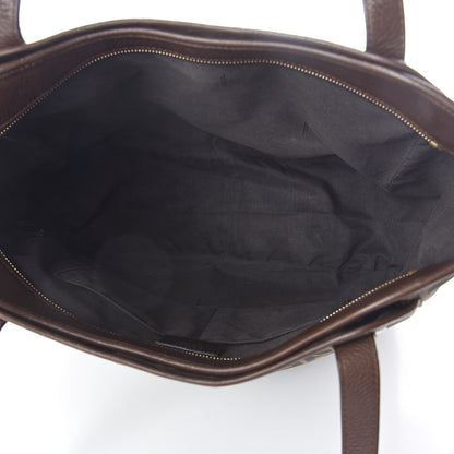 Fendi Zucca Vitello Artic Grande Shopping Tote Tobacco Castagna 5 of 9