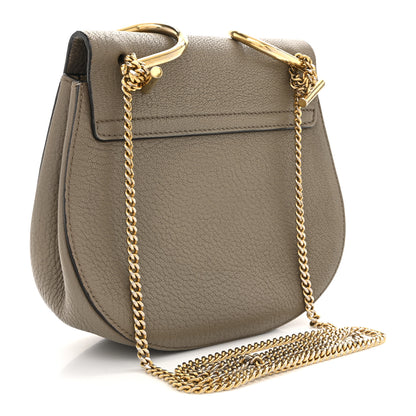 Chloe Grained Lambskin Mini Drew Shoulder Bag Motty Grey 3 of 11