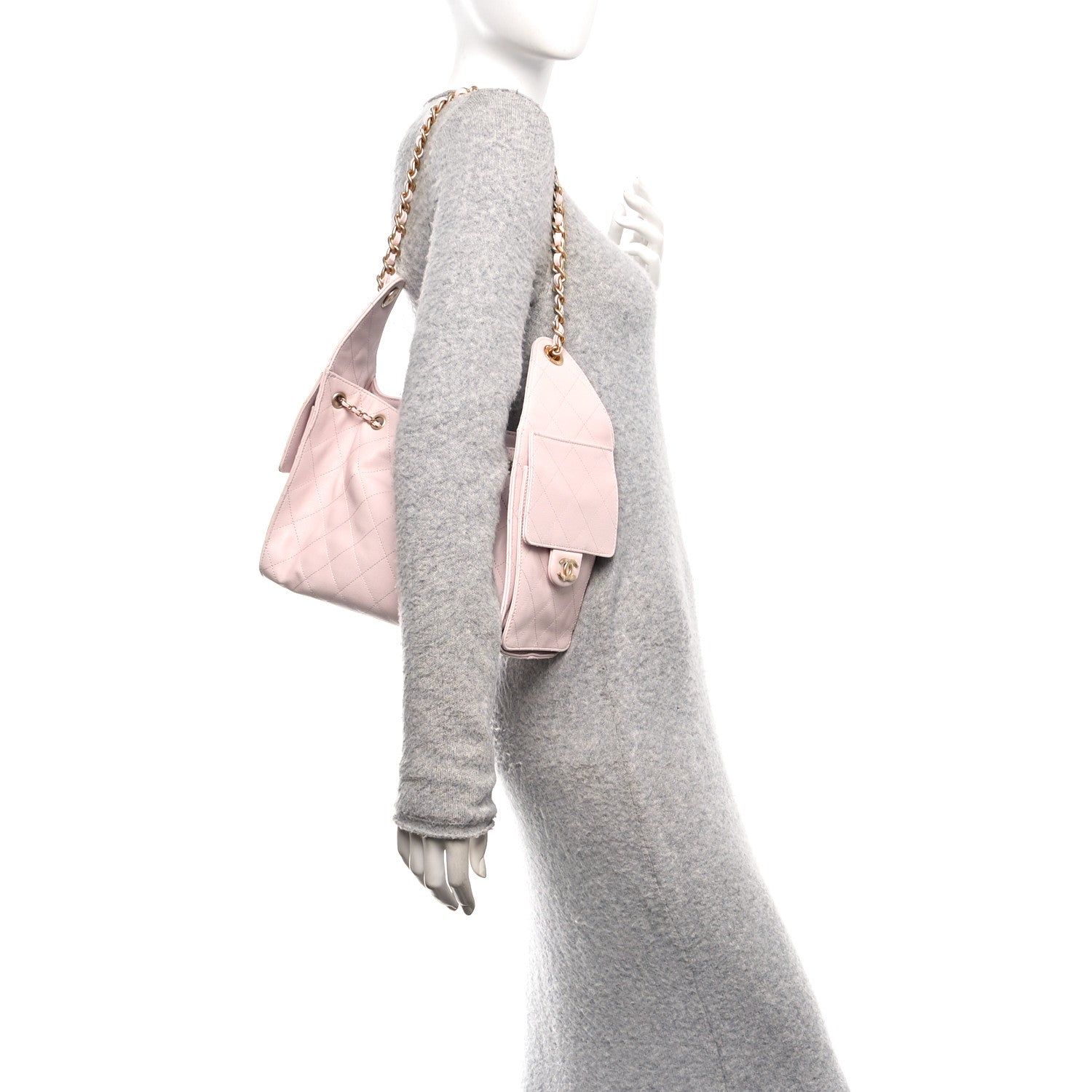 Chanel Caviar Quilted Small Chanel 25 Handbag Light Pink 3 of 21