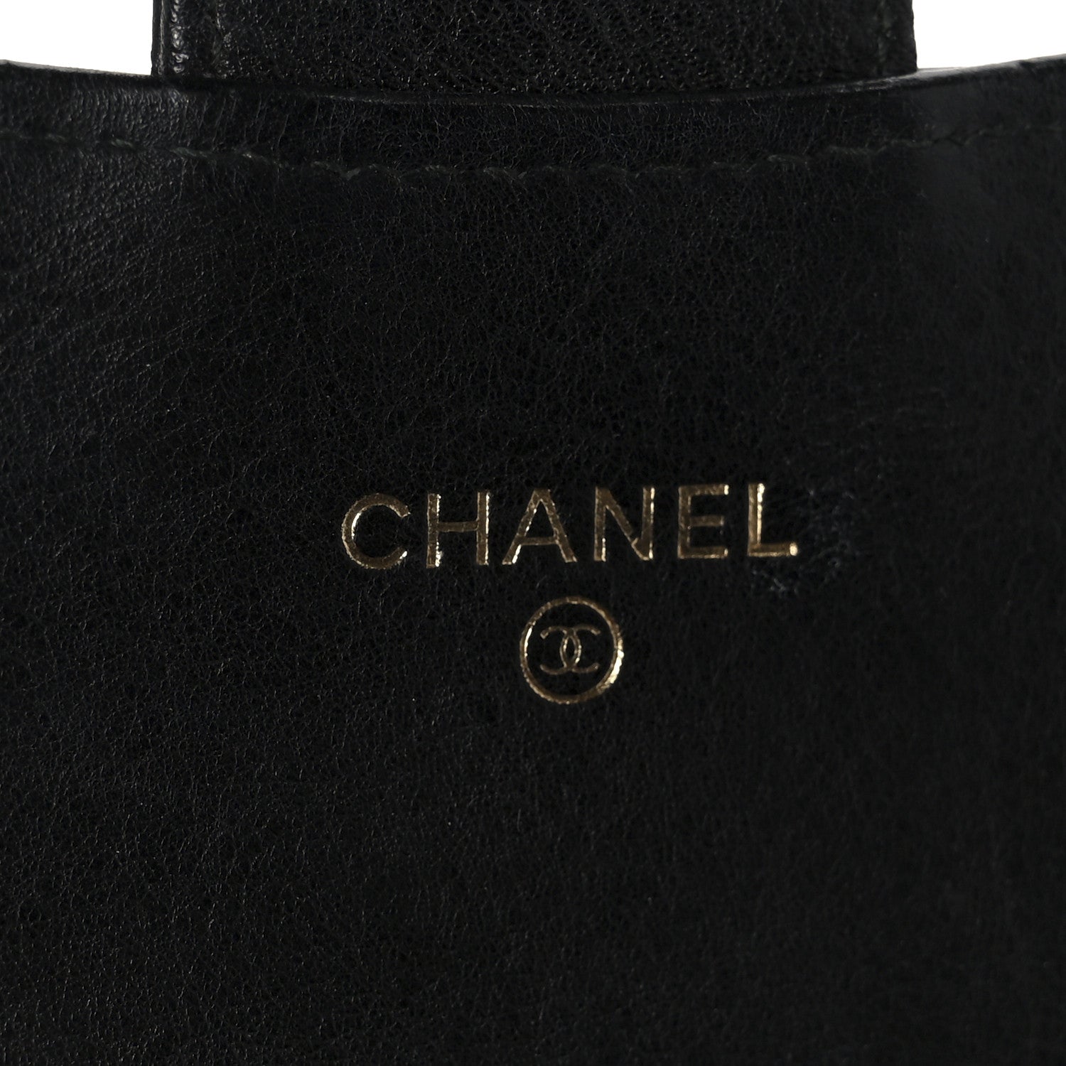 Chanel Calfskin Chevron Quilted Large Gusset Flap Wallet Black 6 of 9