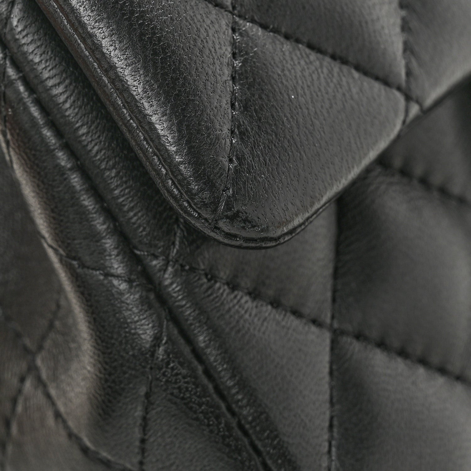 Chanel Lambskin Quilted Mini Rectangular Flap Black 12 of 14