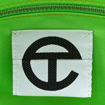 Telfar Vegan Leather Large Shopping Bag Highlighter Green 6 of 9