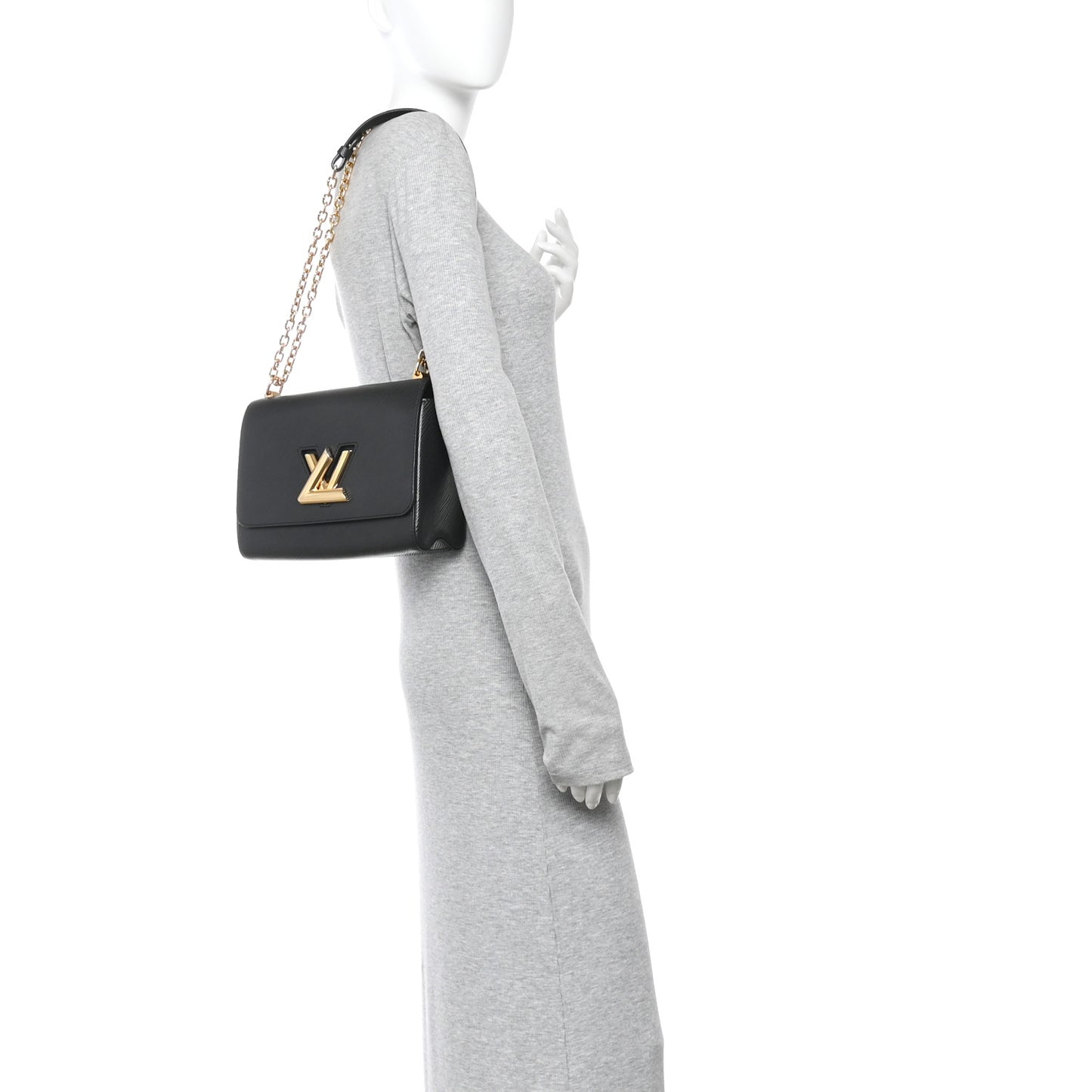 Epi Twist Shoulder Bag MM Black