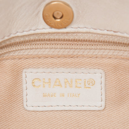 Chanel Canvas CC Shoulder Bag Brown White 6 of 12