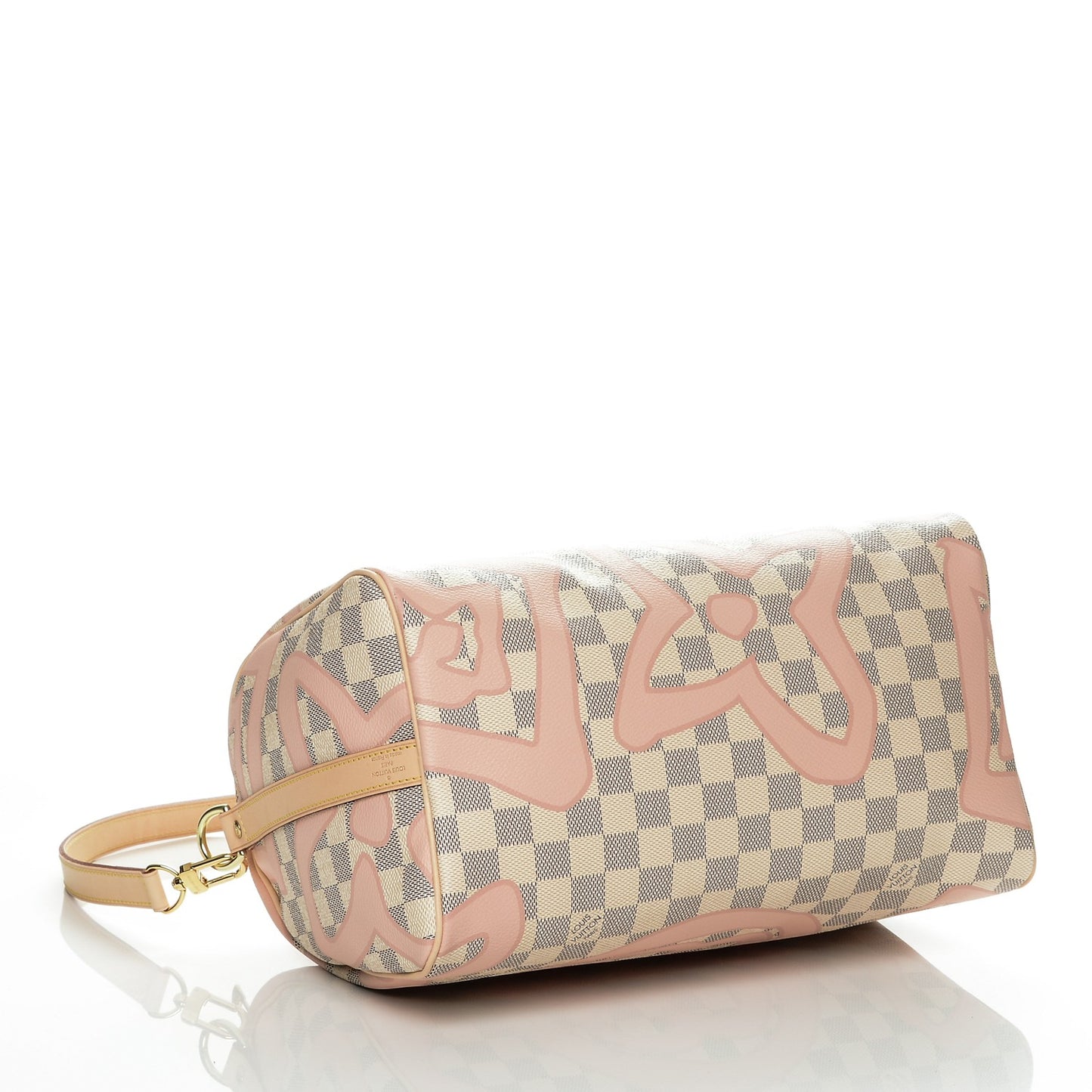 Damier Azur Tahitienne Speedy Bandouliere 30 Rose Ballerine