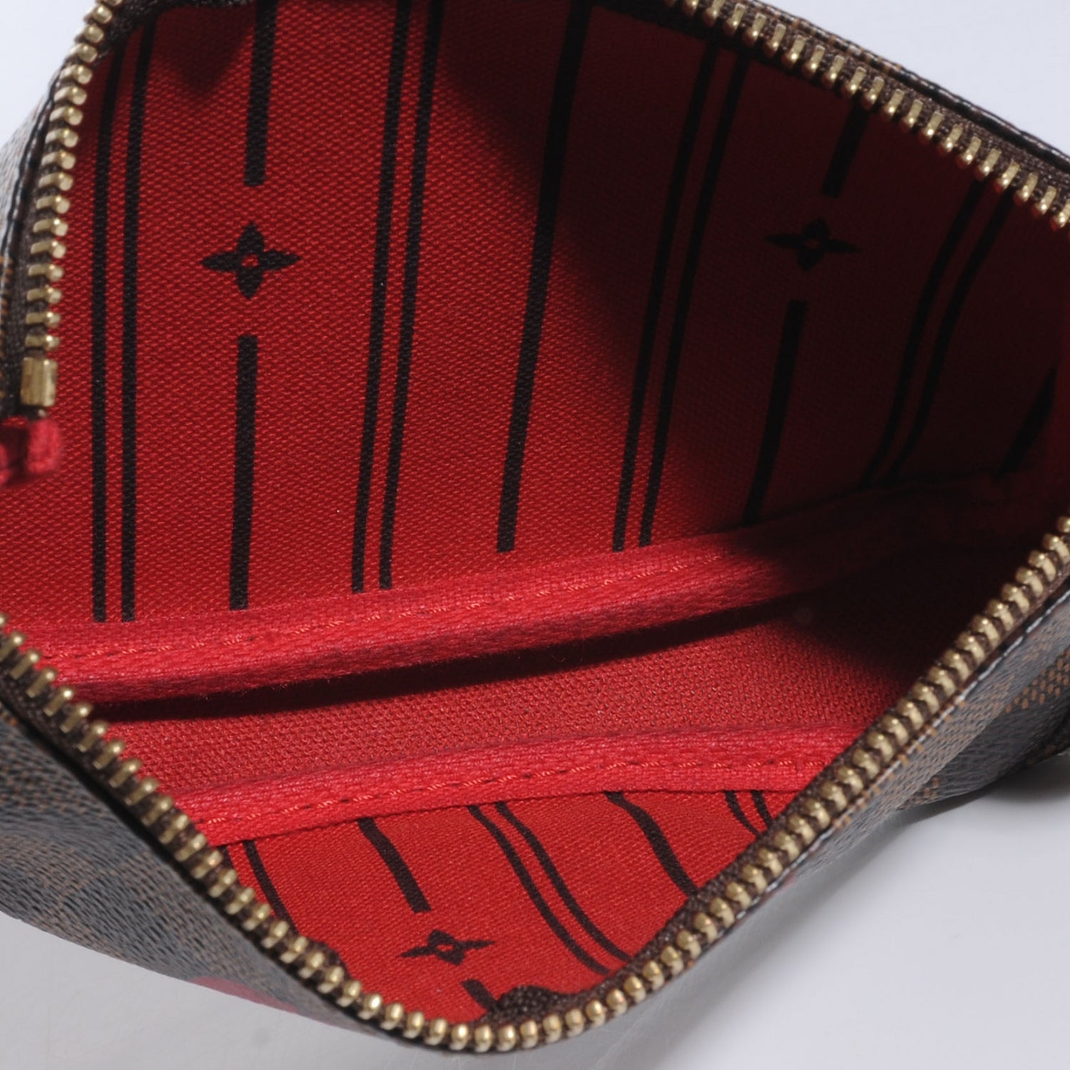 Louis Vuitton Damier Ebene Complice Trunks and Bags Mini Pochette Accessories Red 5 of 7