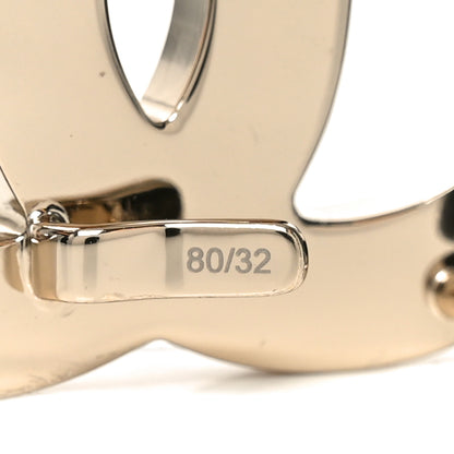 Chanel Lambskin Ruched CC Belt 80 32 Black 3 of 4