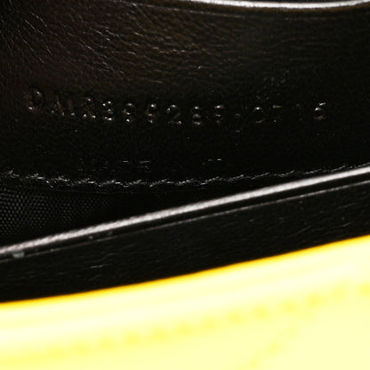 Saint Laurent Calfskin Matelasse Chevron Monogram Classic Baby Chain Bag Jaune 7 of 12