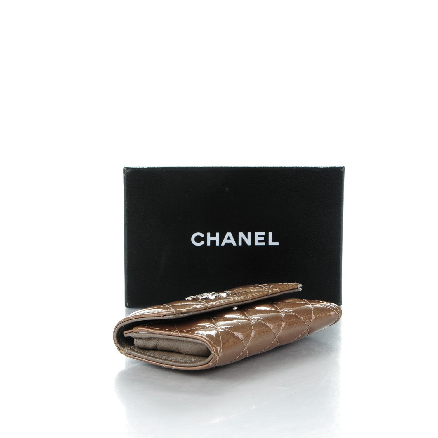 Chanel Patent Brilliant Card Holder Bronze 4 of 8