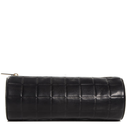 Chanel Lambskin Chocolate Bar Cosmetic Pouch Black 1 of 6
