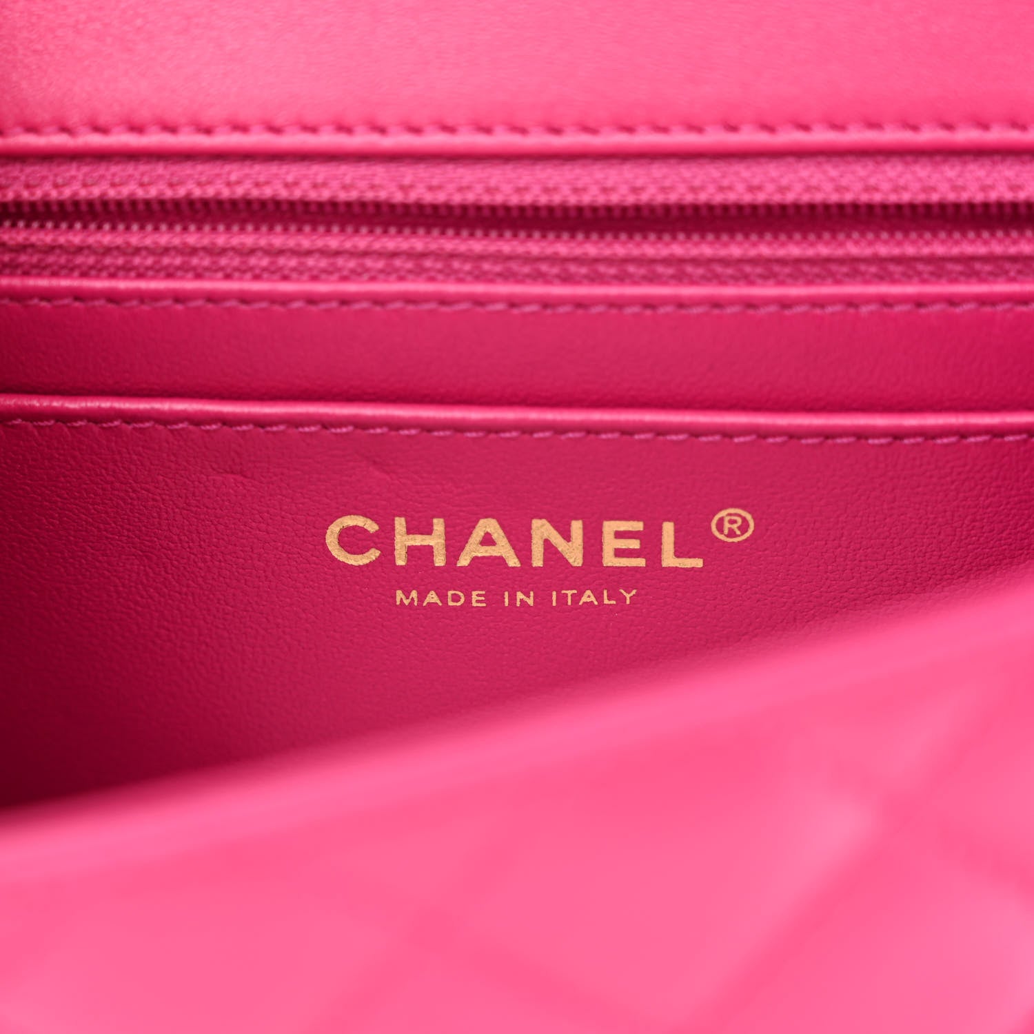 Chanel Lambskin Quilted Mini Crystal Top Handle Rectangular Flap Dark Pink 6 of 10