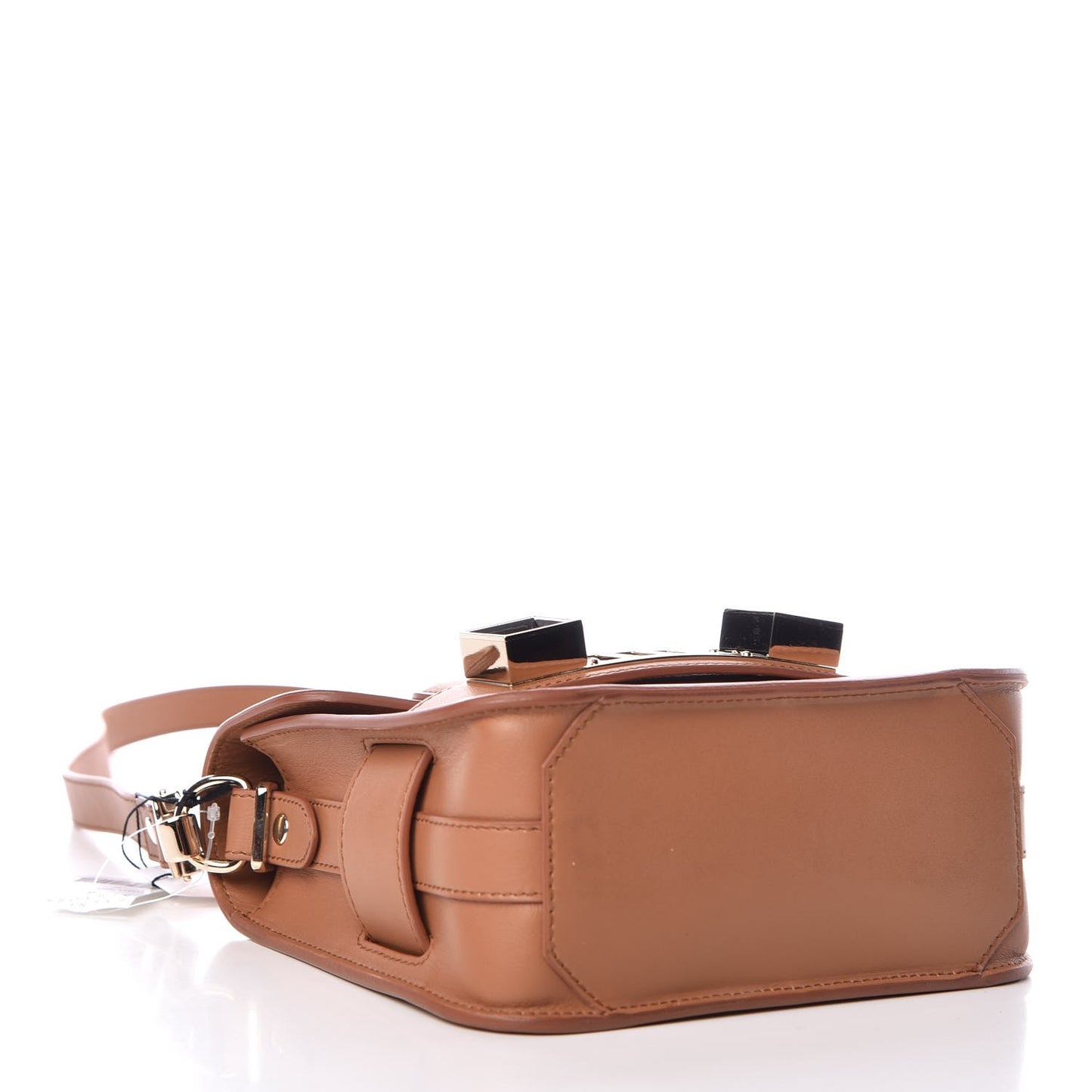 Calfskin PS11 Tiny Shoulder Bag Biscotti