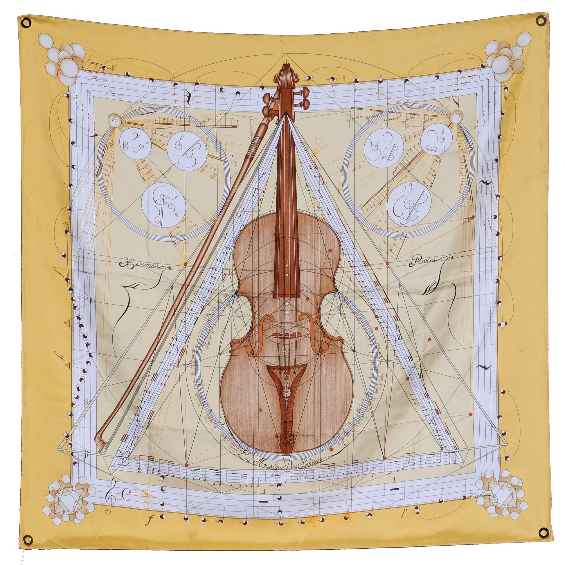 Hermes Silk La Musique des Spheres Scarf 90 3 of 9