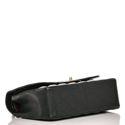 Chanel Caviar Quilted Jumbo Double Flap Black 4 of 7