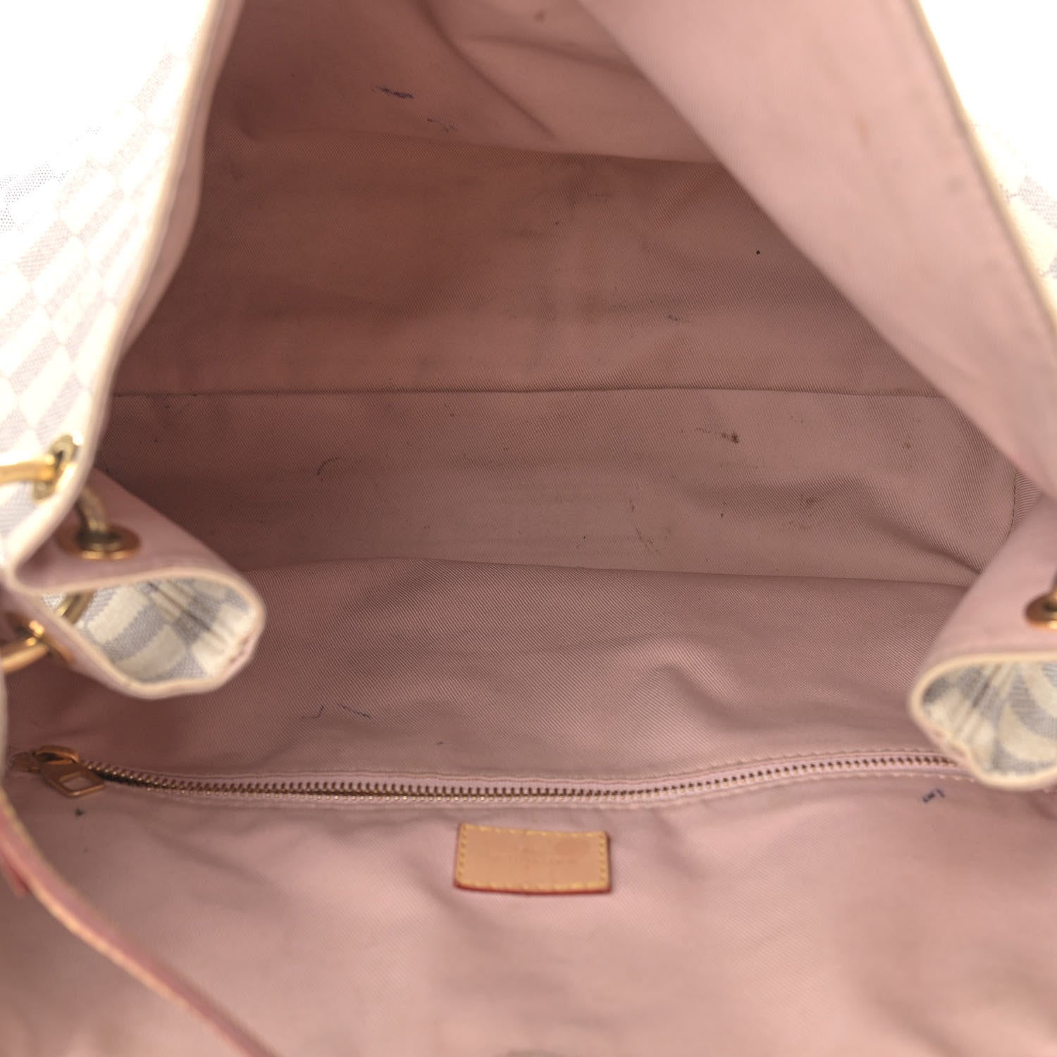 Louis Vuitton Damier Azur Graceful MM Rose Ballerine 5 of 19
